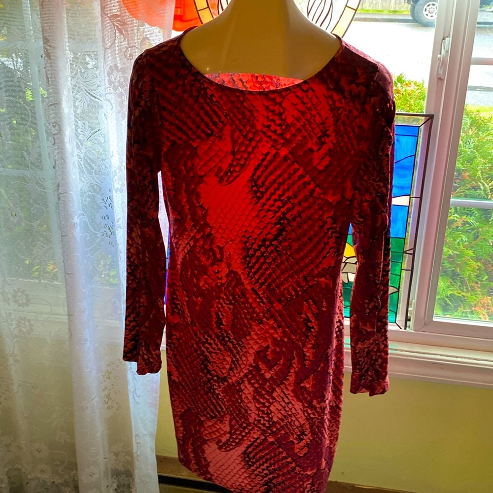 New Project Runway Snakeskin Print Dress Size Large